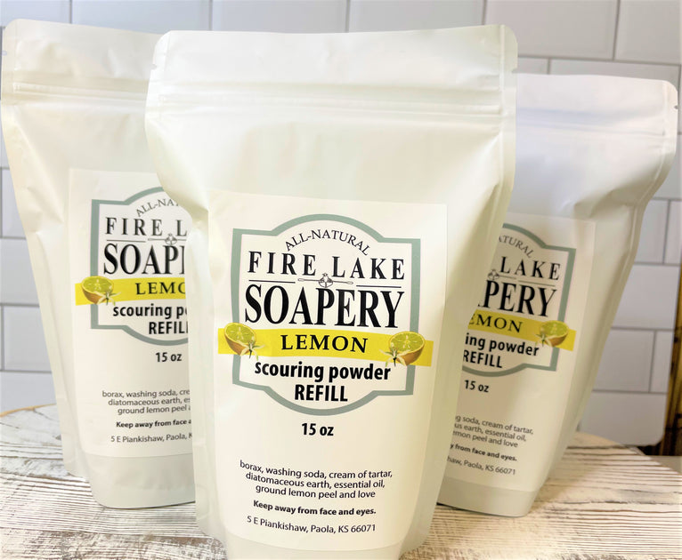 All Natural Scouring Powder 15 oz. Refill Fire Lake Soapery
