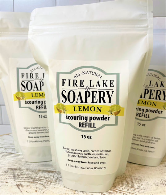 All Natural Scouring Powder 15 oz. Refill Fire Lake Soapery