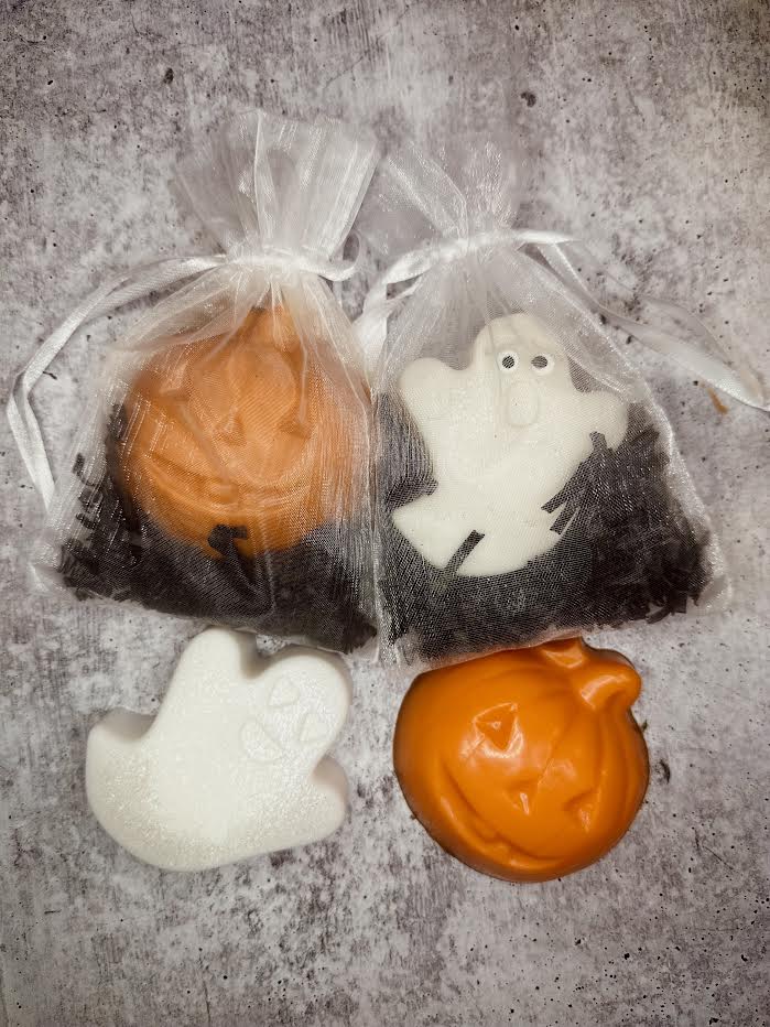 Pumpkin and Ghost Soap in Gift Bag
