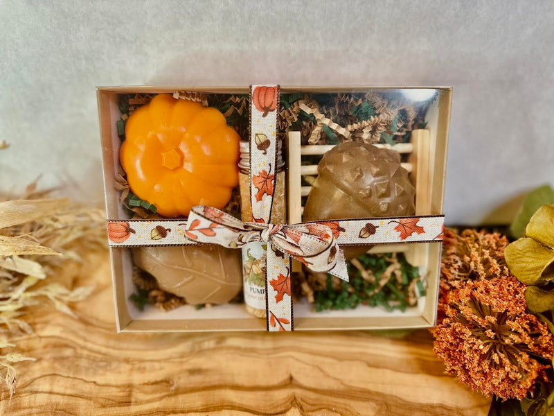 Autumn Pumpkin Candle Set