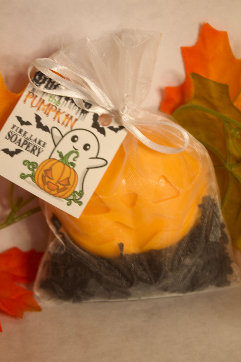 Pumpkin and Ghost Soap in Gift Bag