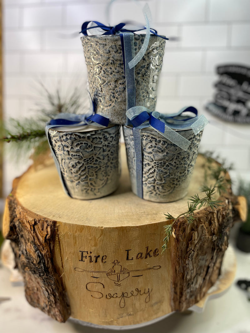 White Christmas Candle