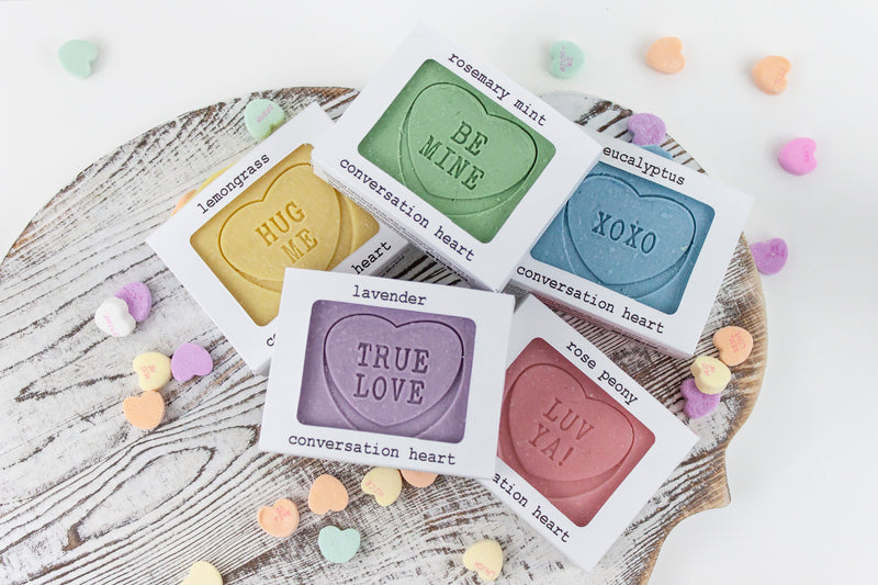Valentines Conversation Heart Soap Bar