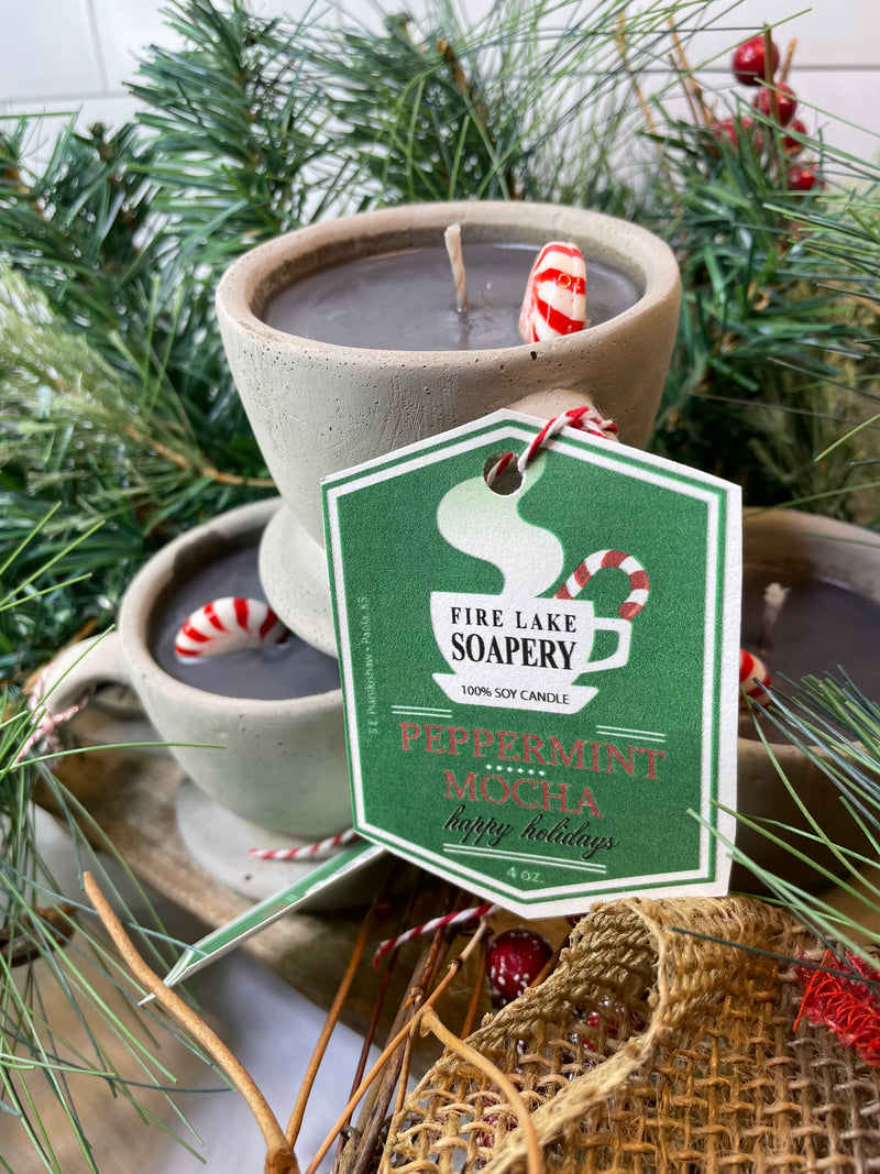 Hot Cocoa Peppermint Mocha Candle