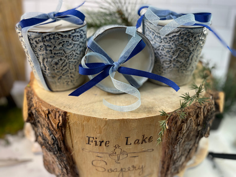 White Christmas Candle