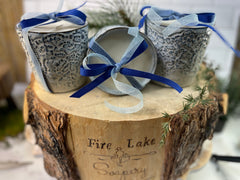 White Christmas Candle