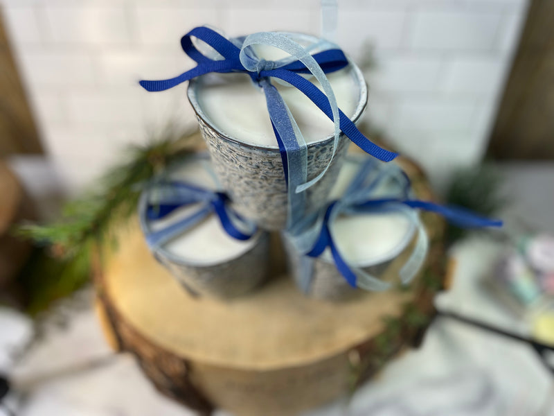 White Christmas Candle