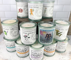 Spanish Glass Candles (dreamy scents available)